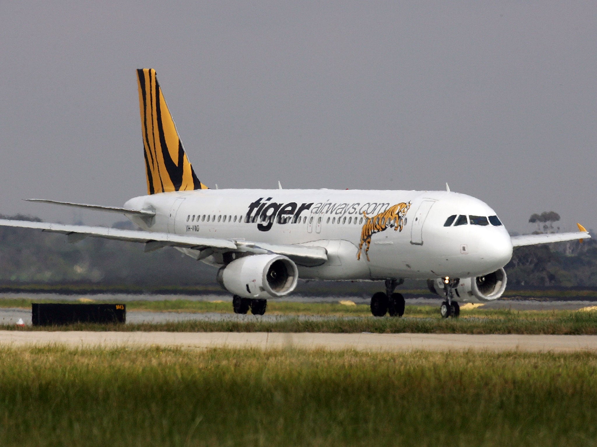 A Tiger Airways flight similar to the aircraft from which an Australian man was removed