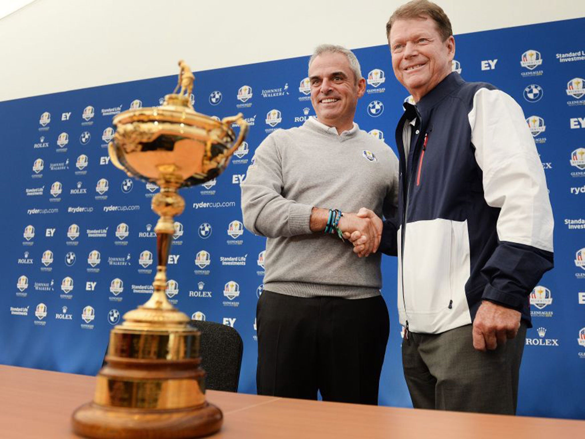 Ryder Cup captains Tom Watson and Paul McGinley