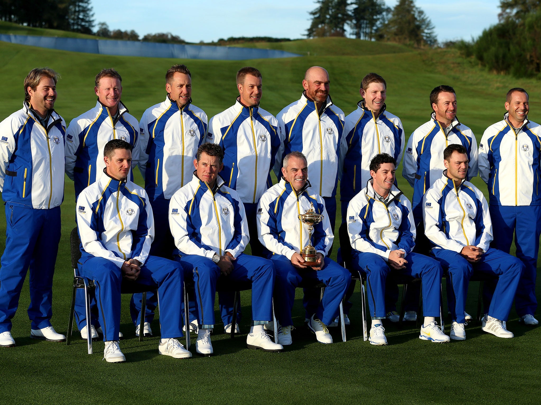 Team Europe pose for a photo ahead of the 2014 Ryder Cup