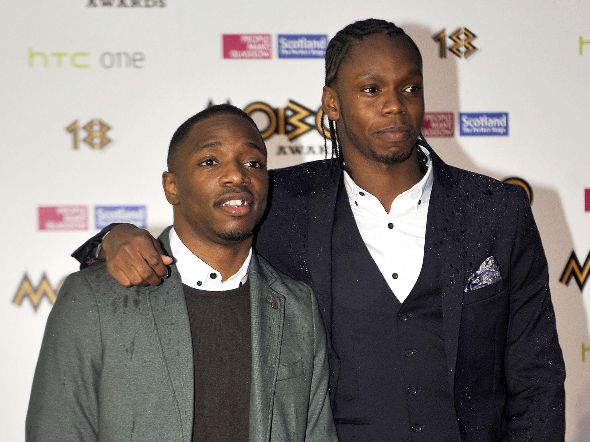 Krept and Konan pictured at last year's Mobo Awards in Glasgow
