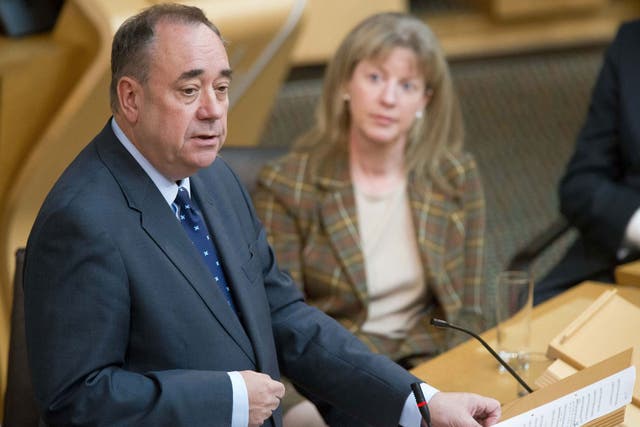 Alex Salmond addresses the Scottish Parliament for the first time since the referendum