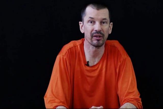 John Cantlie appeared in a second Isis film yesterday 