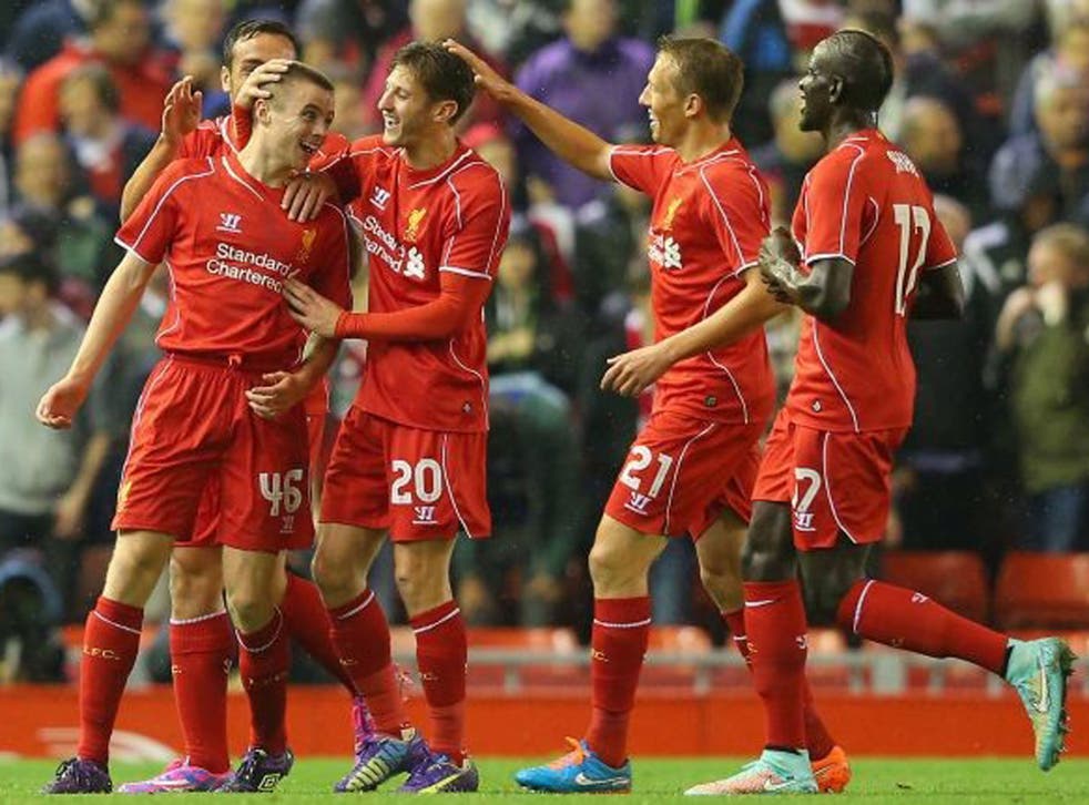 På jorden søster Ydmyg Liverpool vs Middlesbrough reaction: Brendan Rodgers praises debutants Jordan  Rossiter and Jordan Williams | The Independent | The Independent