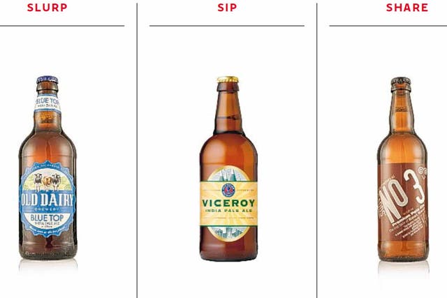 Three to try: Old Dairy  Blue Top, Westerham Viceroy IPA, and Gadds' No 3