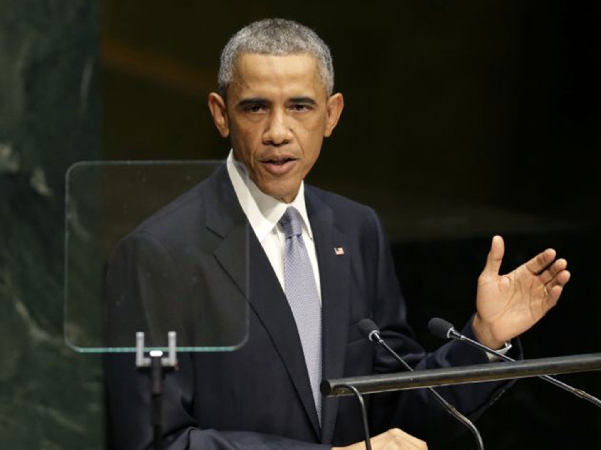 President Obama spoke during the 69th session of the United Nations General Assembly at the U.N. headquarters