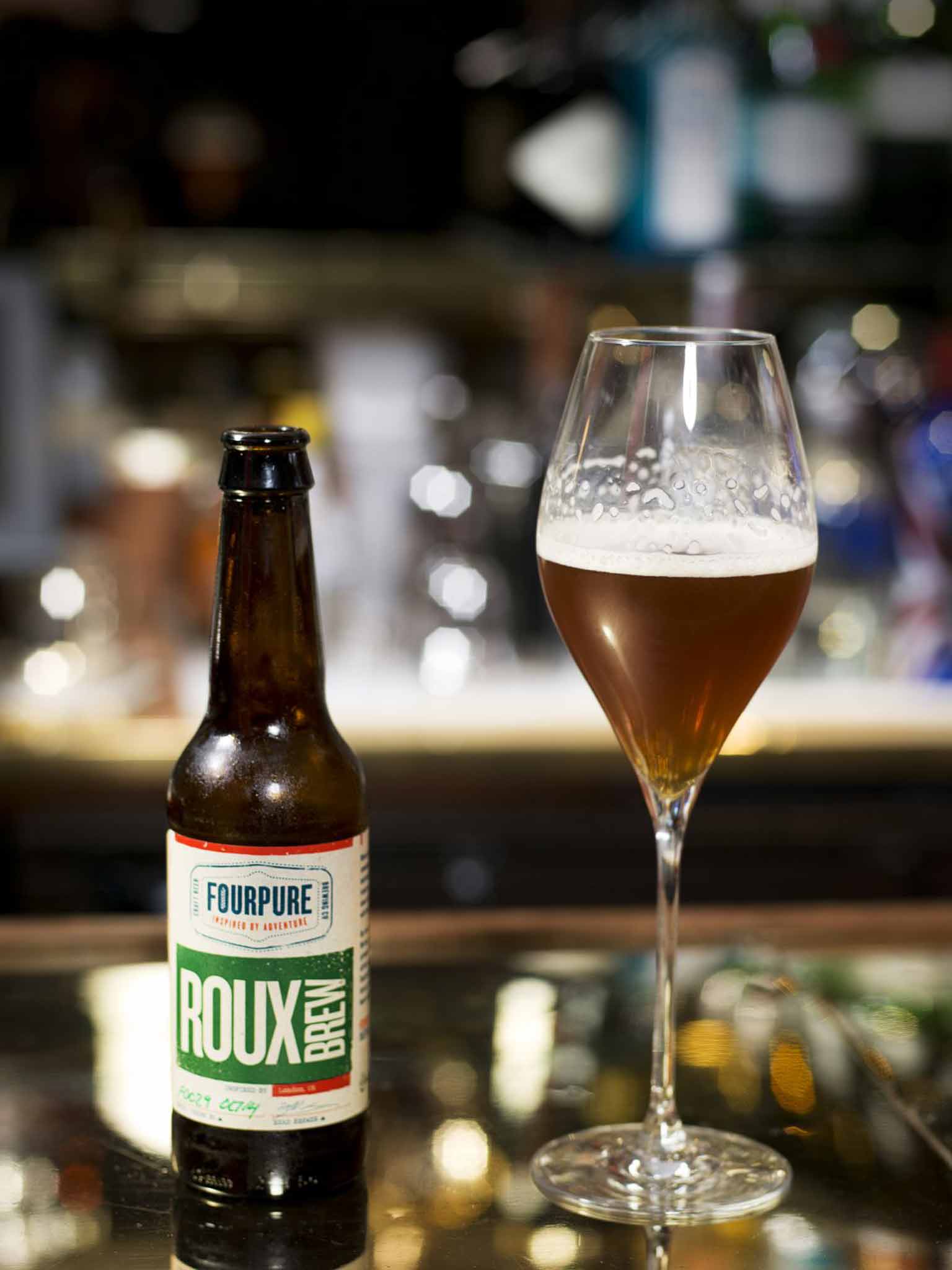 Le Gavroche's bestselling witbier, Roux Brew