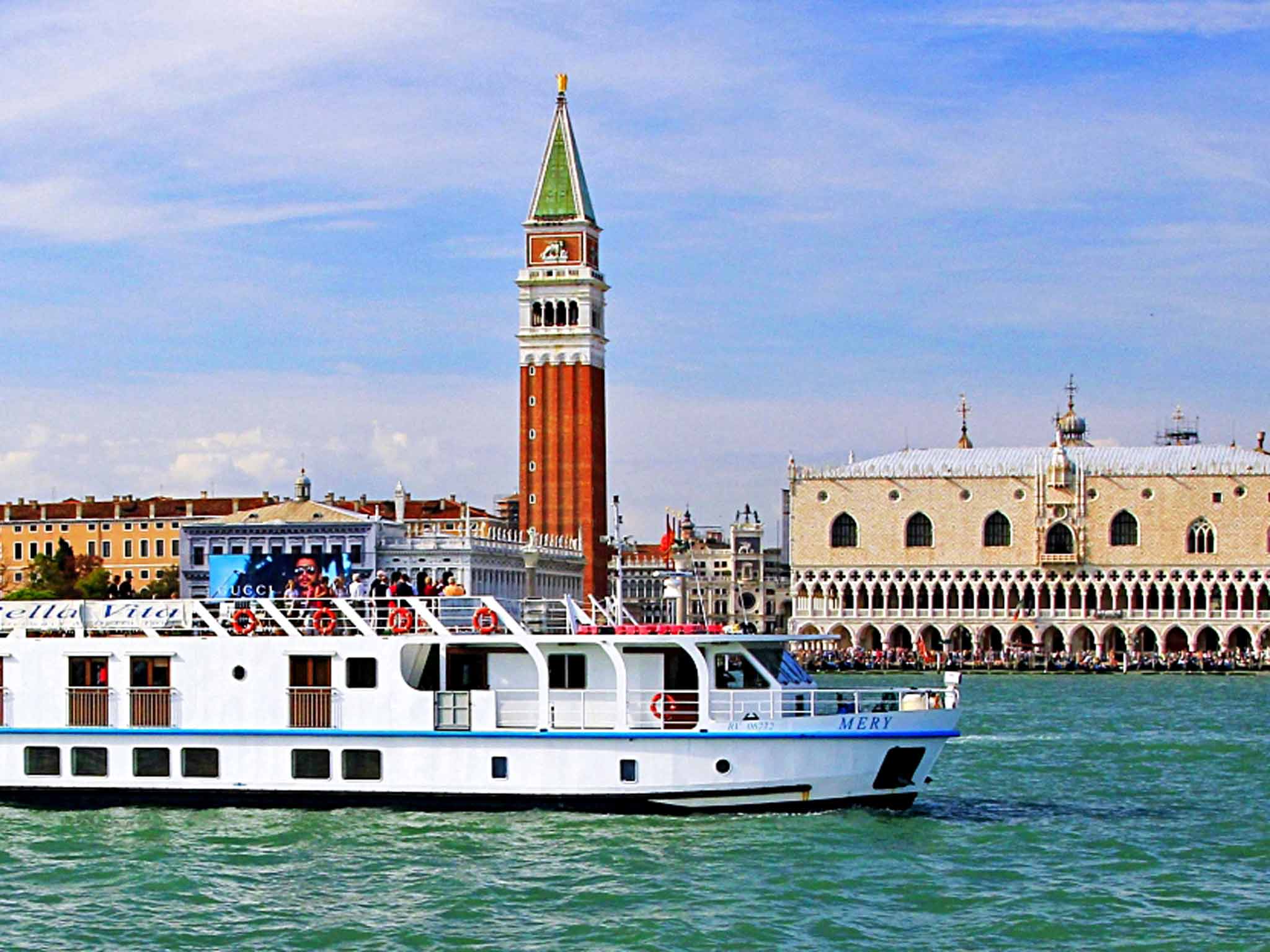 Shore thing: La Bella Vita cruising through Venice