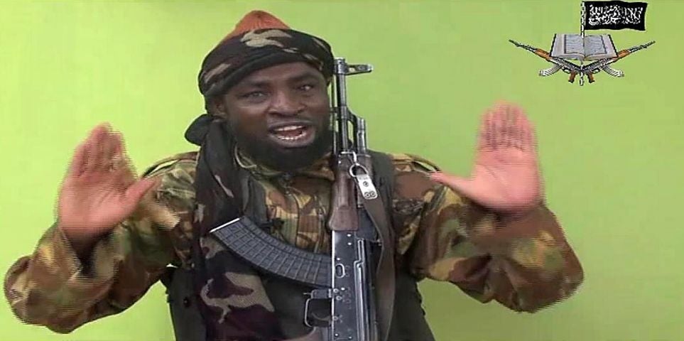 A man claiming to be the leader of Nigerian Islamist extremist group Boko Haram Abubakar Shekau.