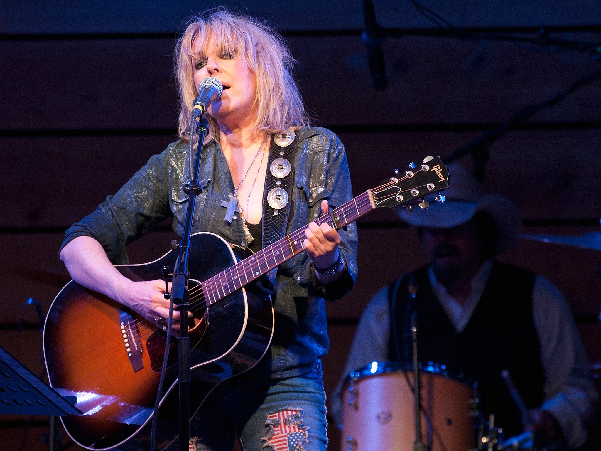 Lucinda Williams performs at City Winery on September 21, 2014 in Nashville, Tennessee. (Photo by Erika Goldring/Getty Images for Americana Music)