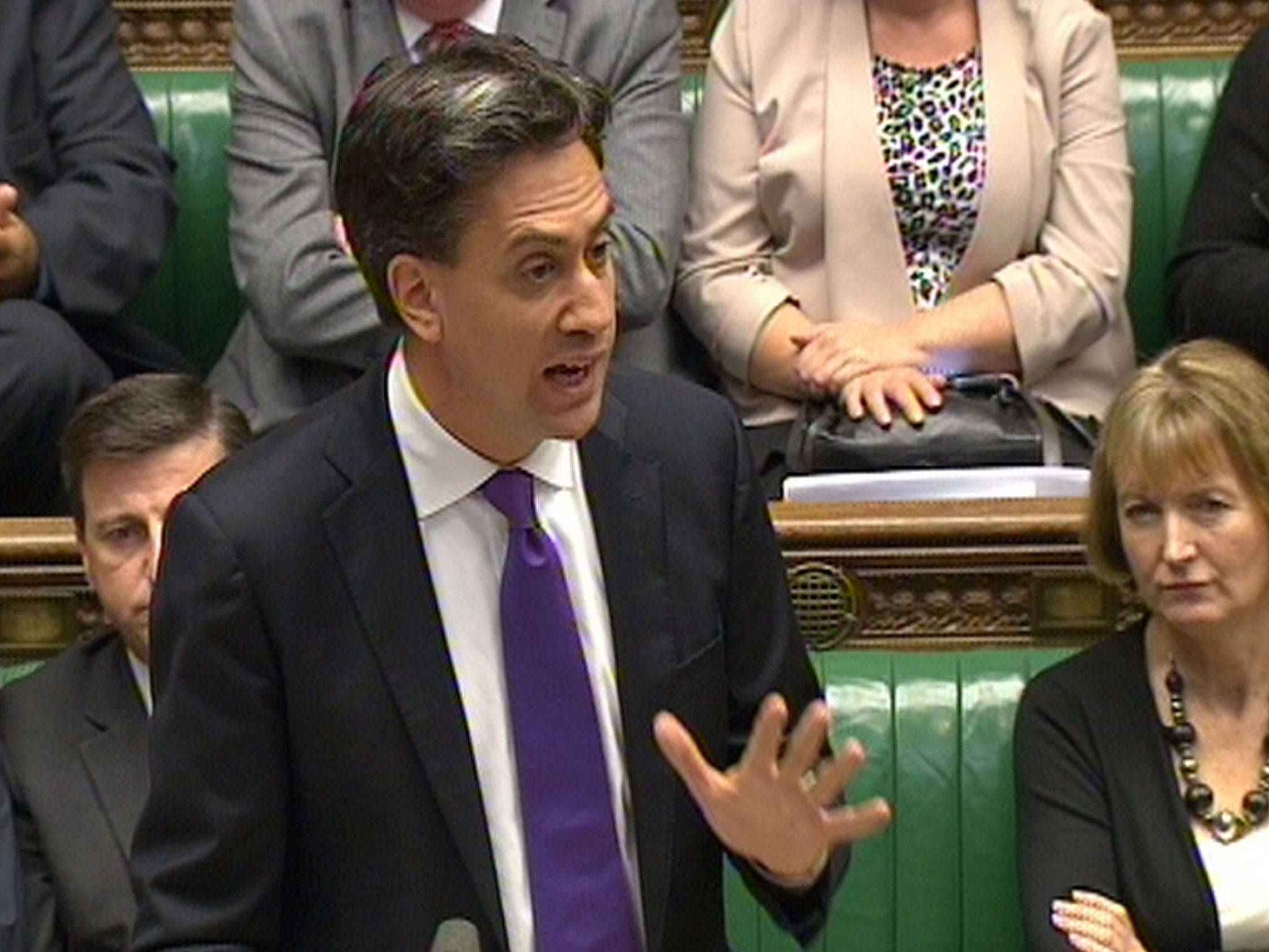 Ed Miliband addresses the Commons