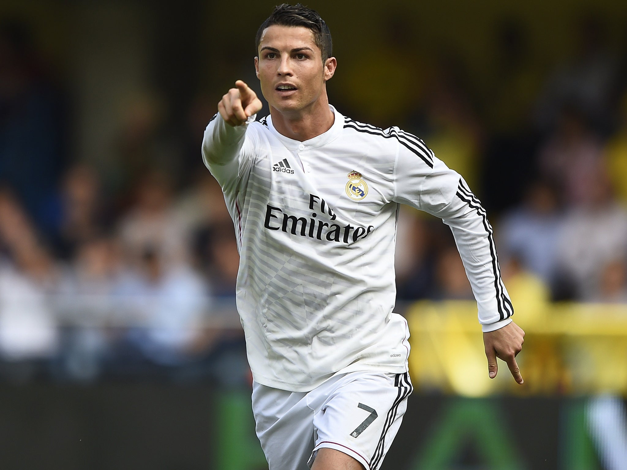 Cristiano Ronaldo in action for Real Madrid