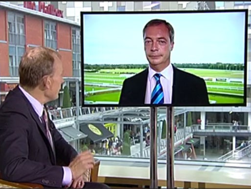 Mr Farage killed the new policy while being interviewed on the Andrew Marr Show