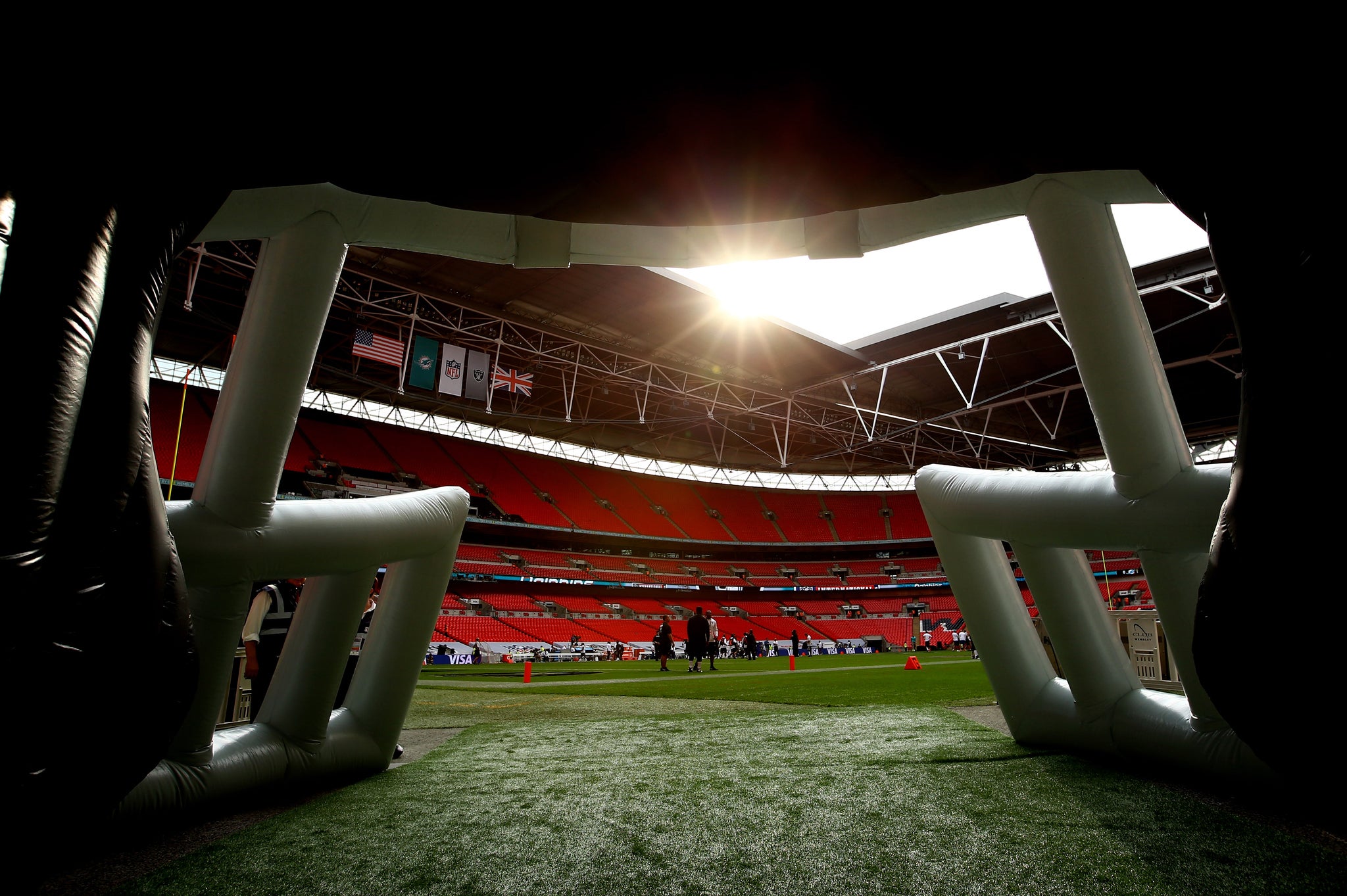 A view from the tunnel at Wembley