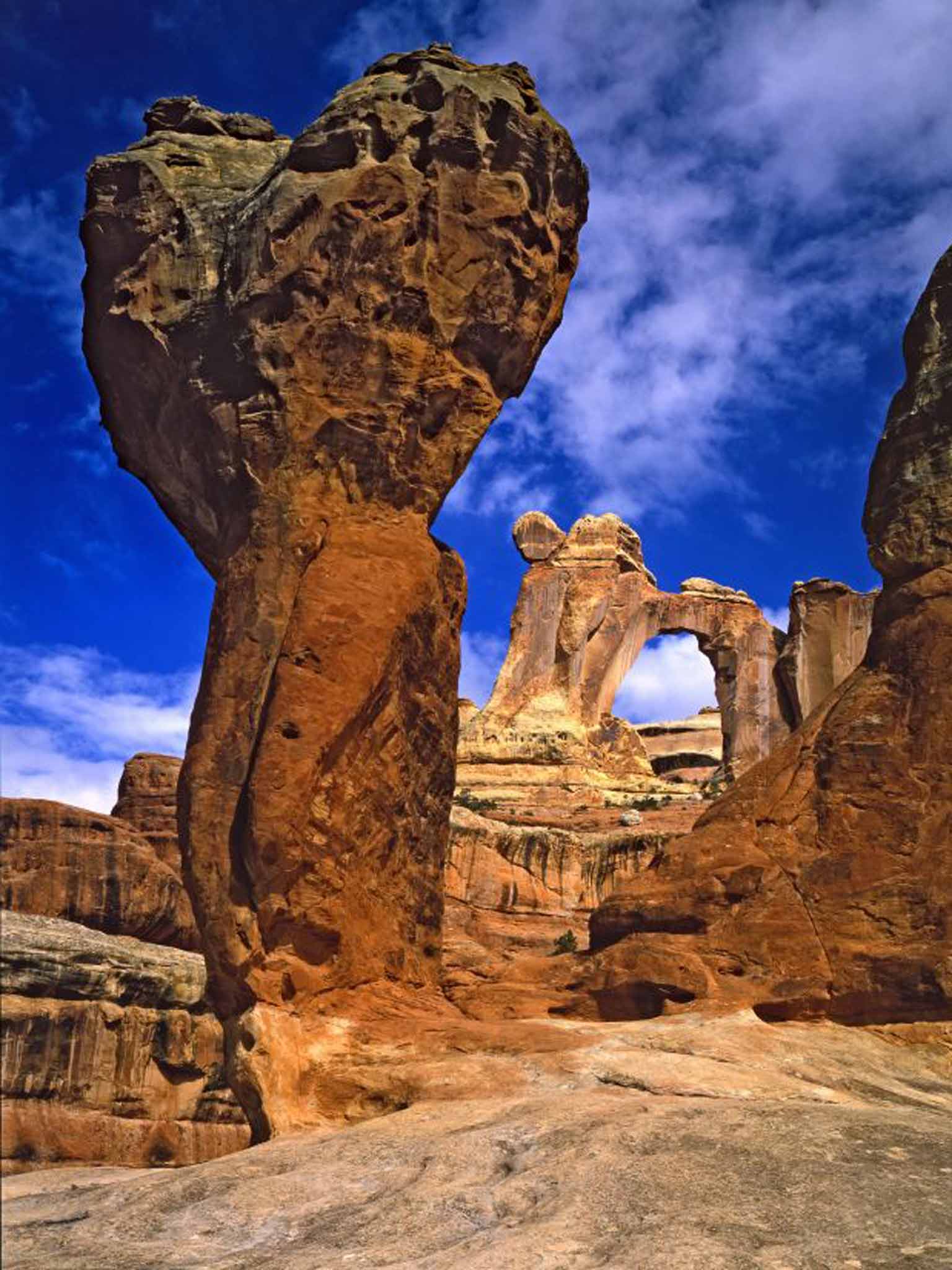 Angel Arch and Molar Rock, Canyonlands National Park