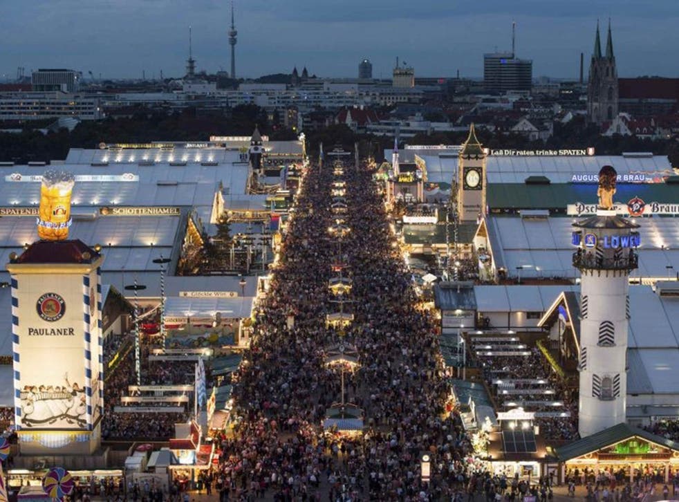 A general view of the festival ground during the opening day of the 181st Oktoberfest in Munich September 20, 2014.