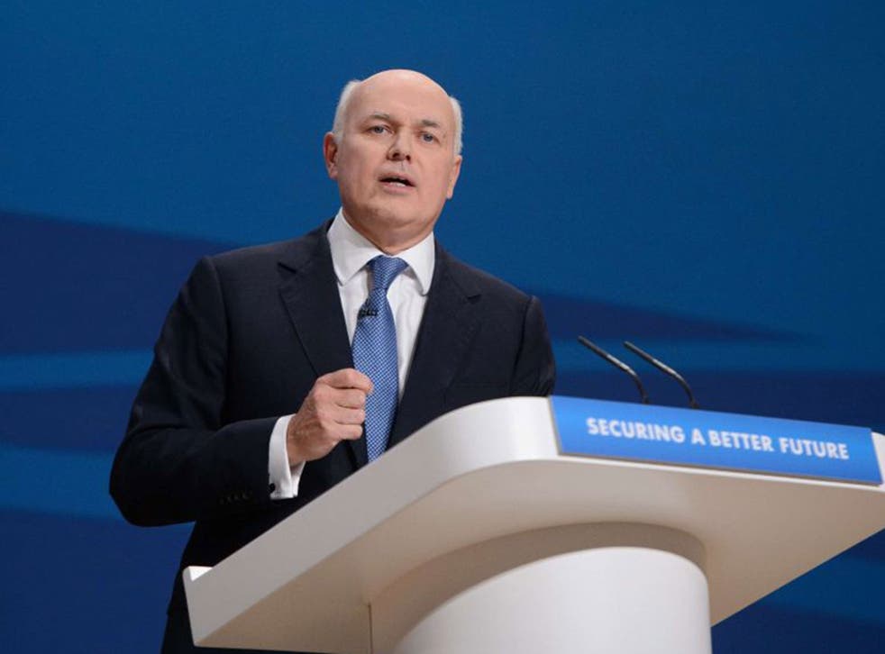 Iain Duncan Smith will soon introduce a scheme to control claimants’ spending (AFP/Getty)