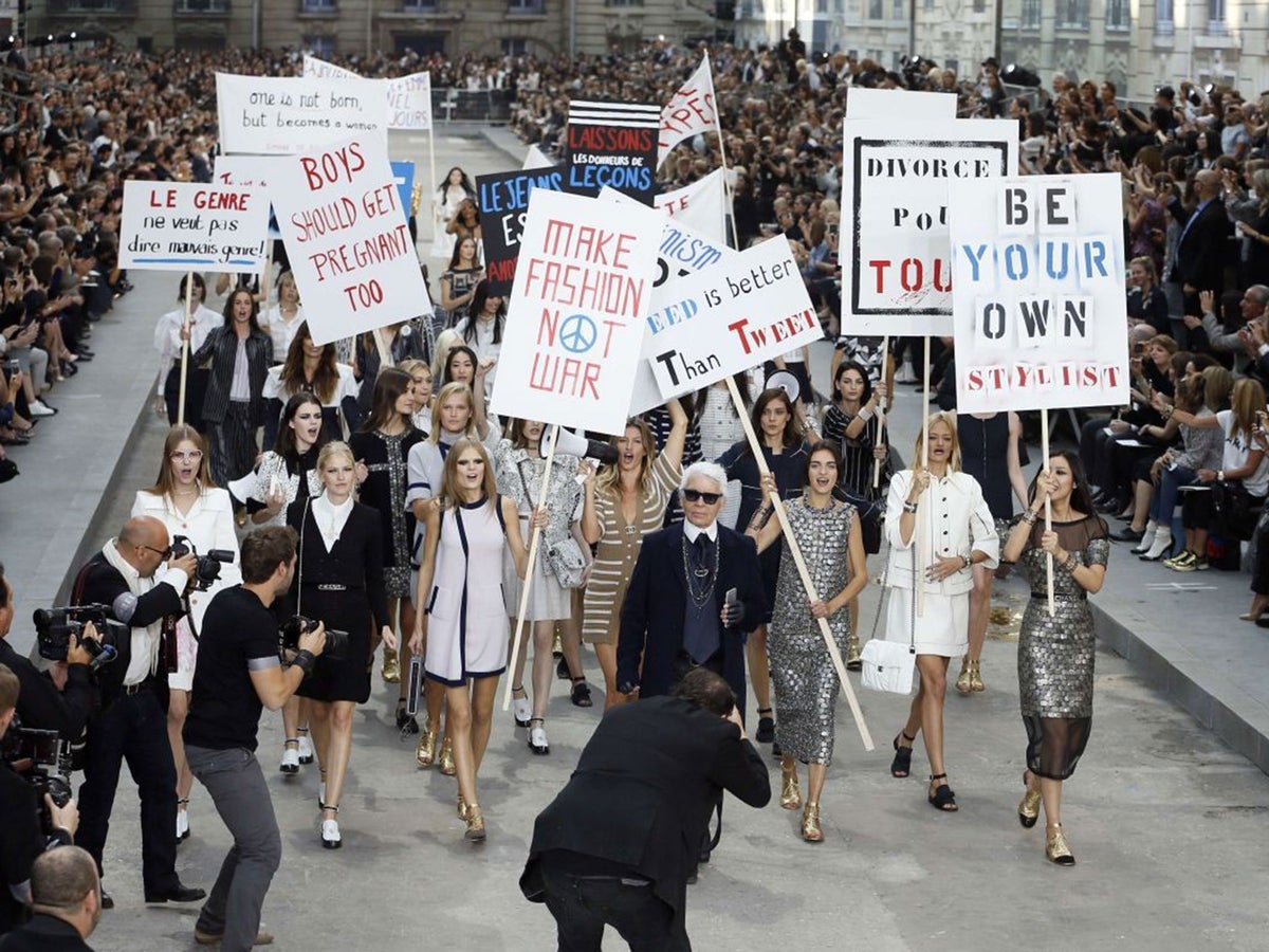Karl Lagerfeld hits out at critics of his feminist rally Womenswear