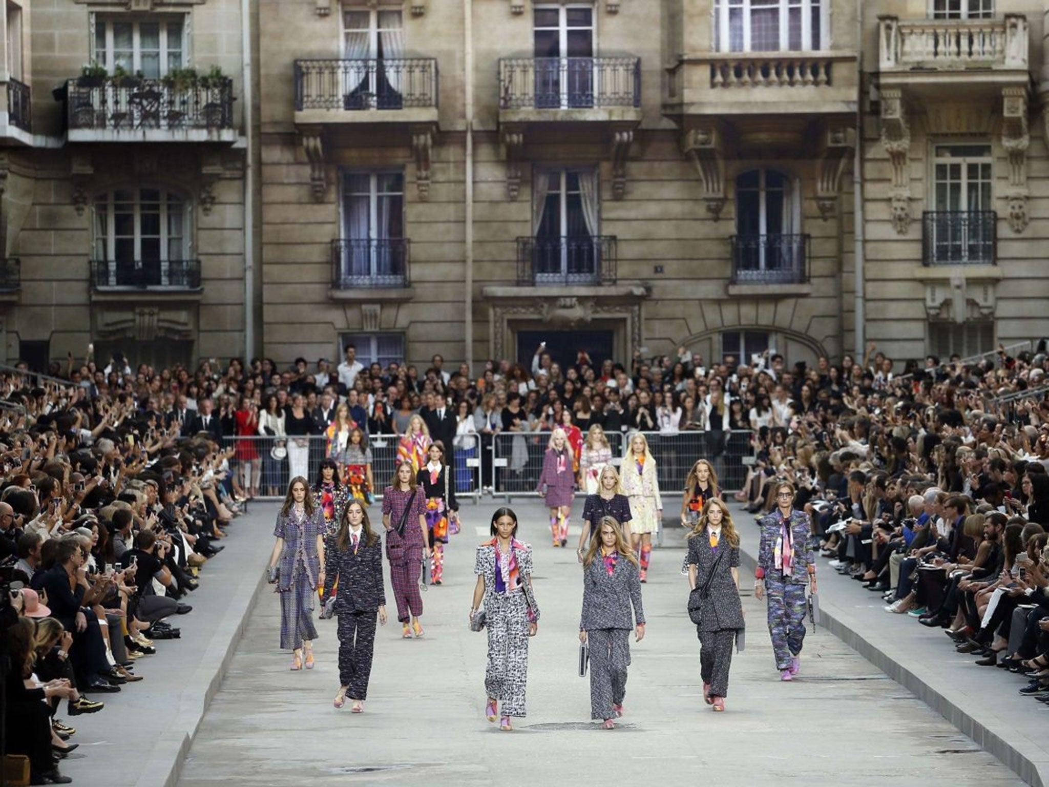 Chanel Spring/Summer 2015 show by German designer Karl Lagerfeld during the Paris Fashion Week