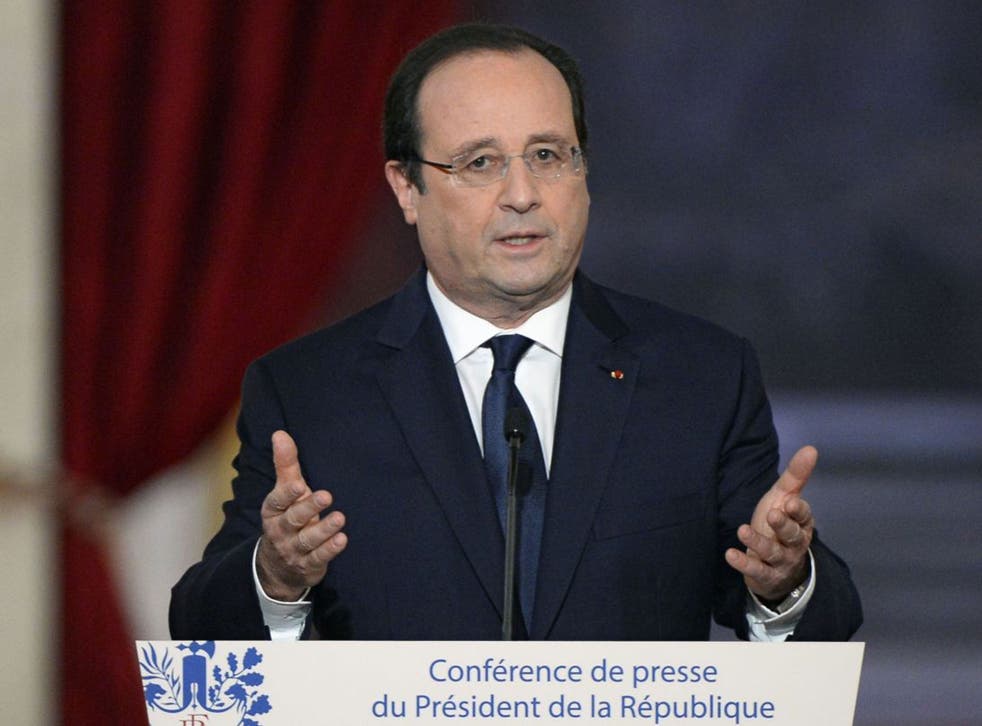 French president Francois Hollande 