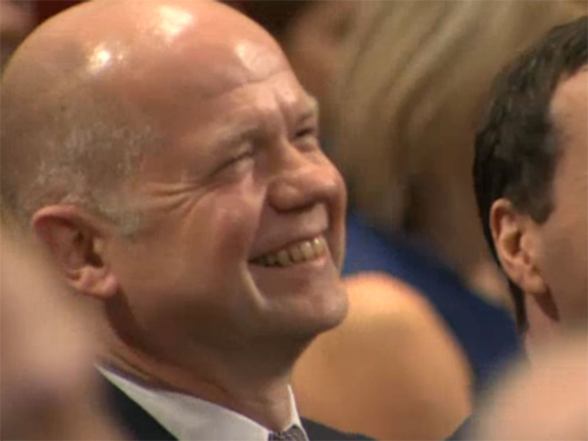 Hague laughs at Cameron's impersonation