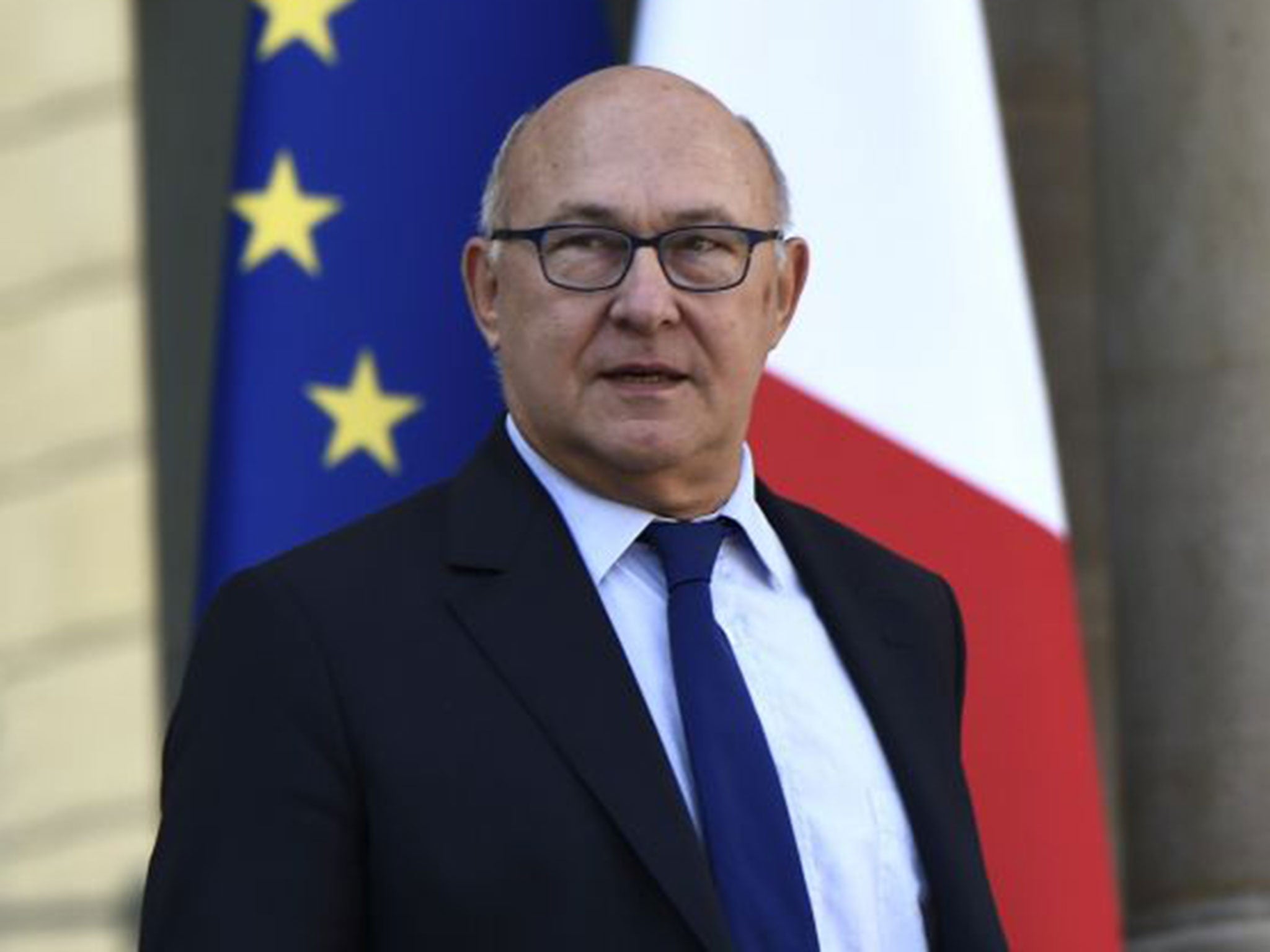 Michel Sapin said he had apologised to the journalist involved