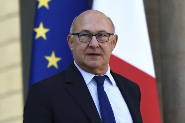 Michel Sapin said he had apologised to the journalist involved