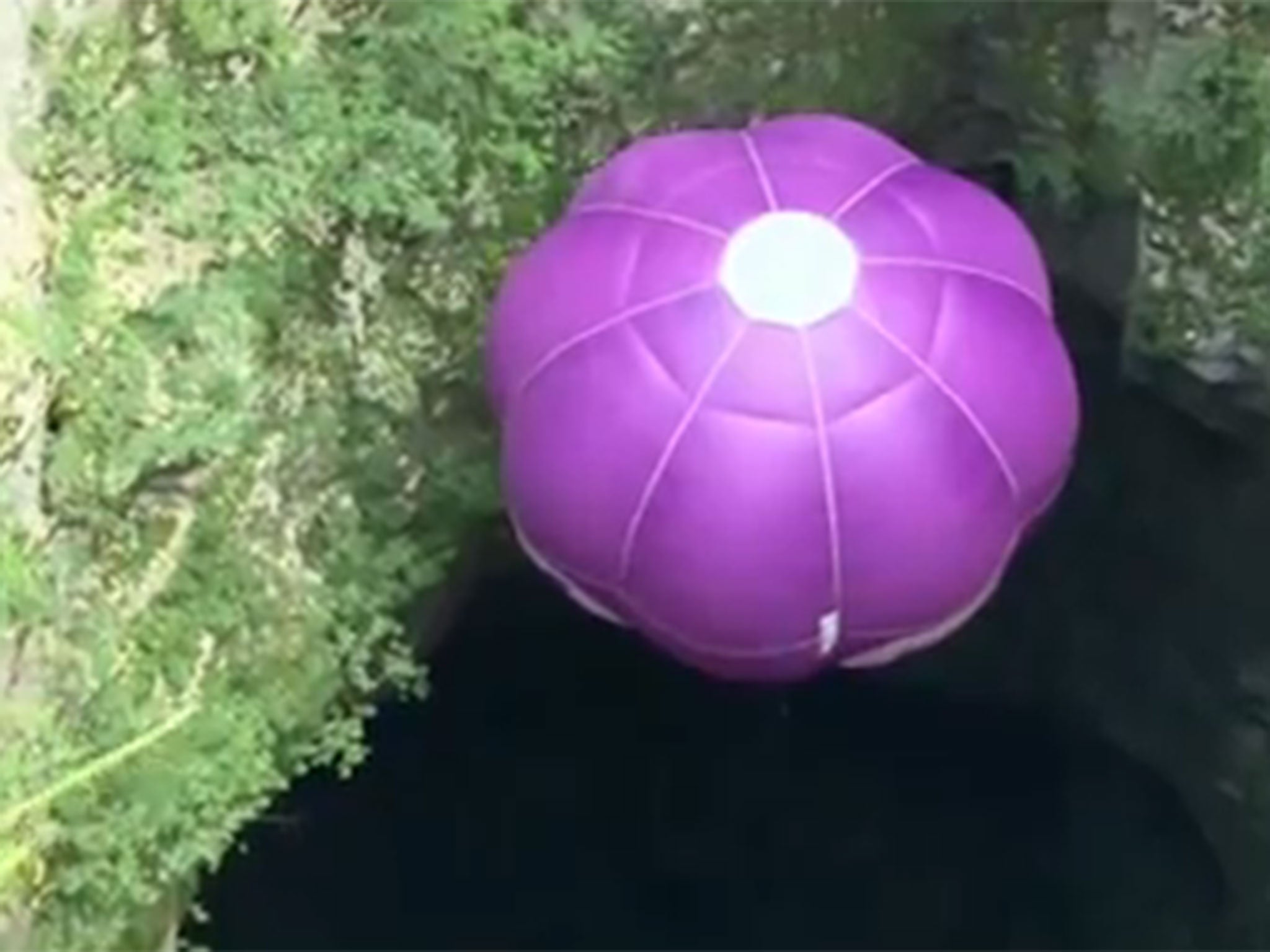 First hot air balloon under ground in Croacia