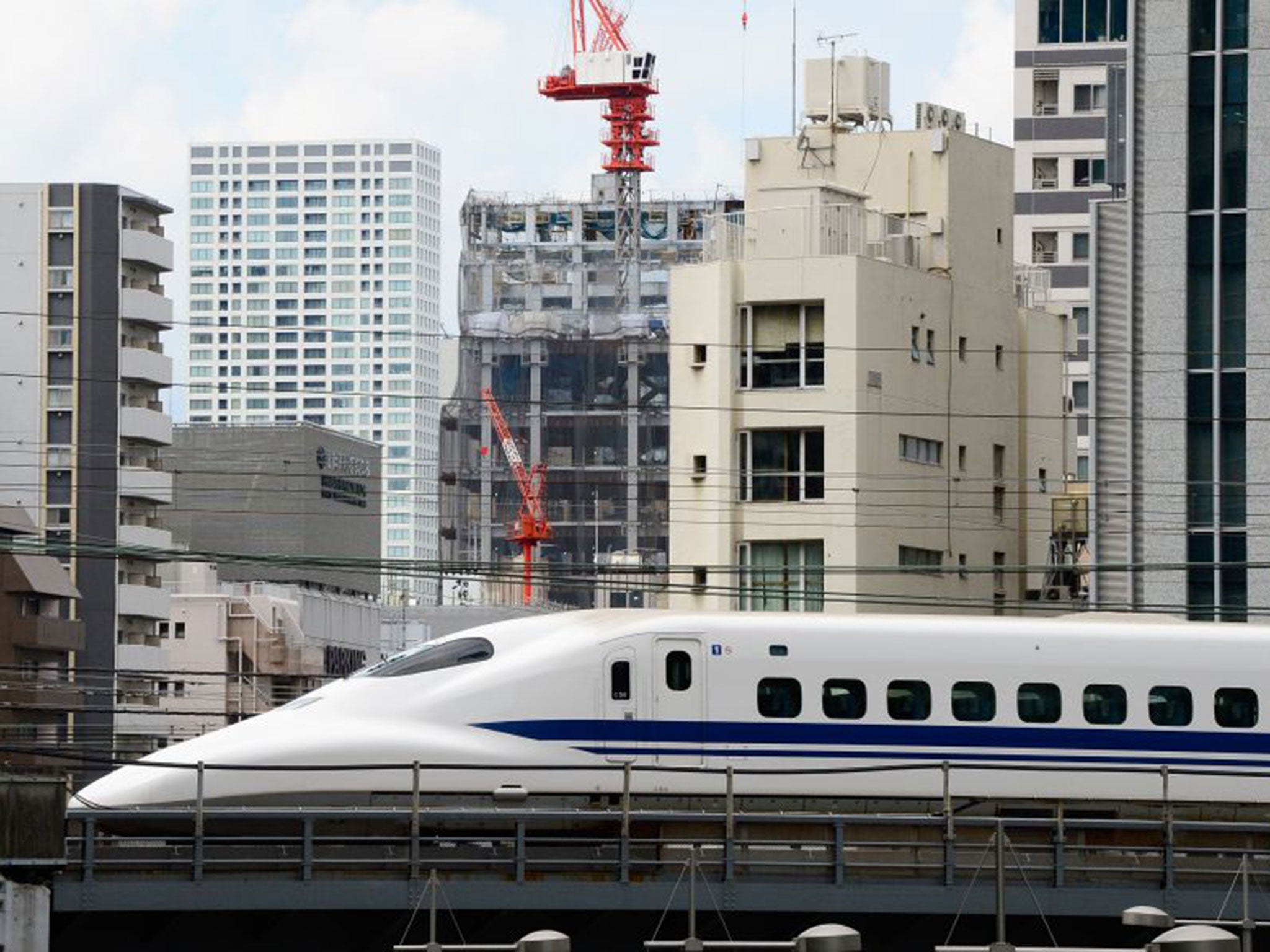 The latest model Bullet Train, with a space-age-like elongated nose, takes just two hours and 25 minutes