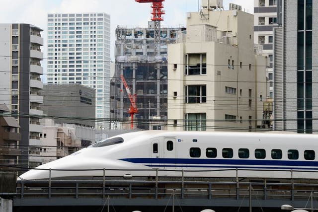 The latest model Bullet Train, with a space-age-like elongated nose, takes just two hours and 25 minutes