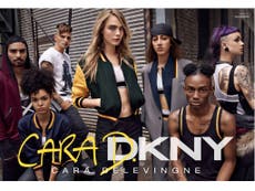 Cara Delevingne's sportswear collection for DKNY