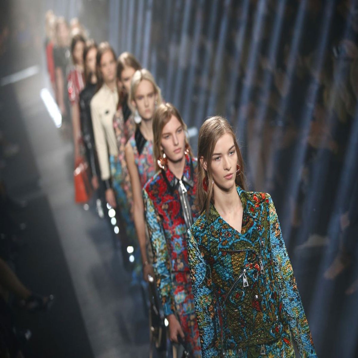 A model displays a creation for the Louis Vuitton Spring-Summer 2015 Men's  Wear collection show as part of the Paris Fashion Week in Paris, France on  June 26, 2014. Photo by Nicolas