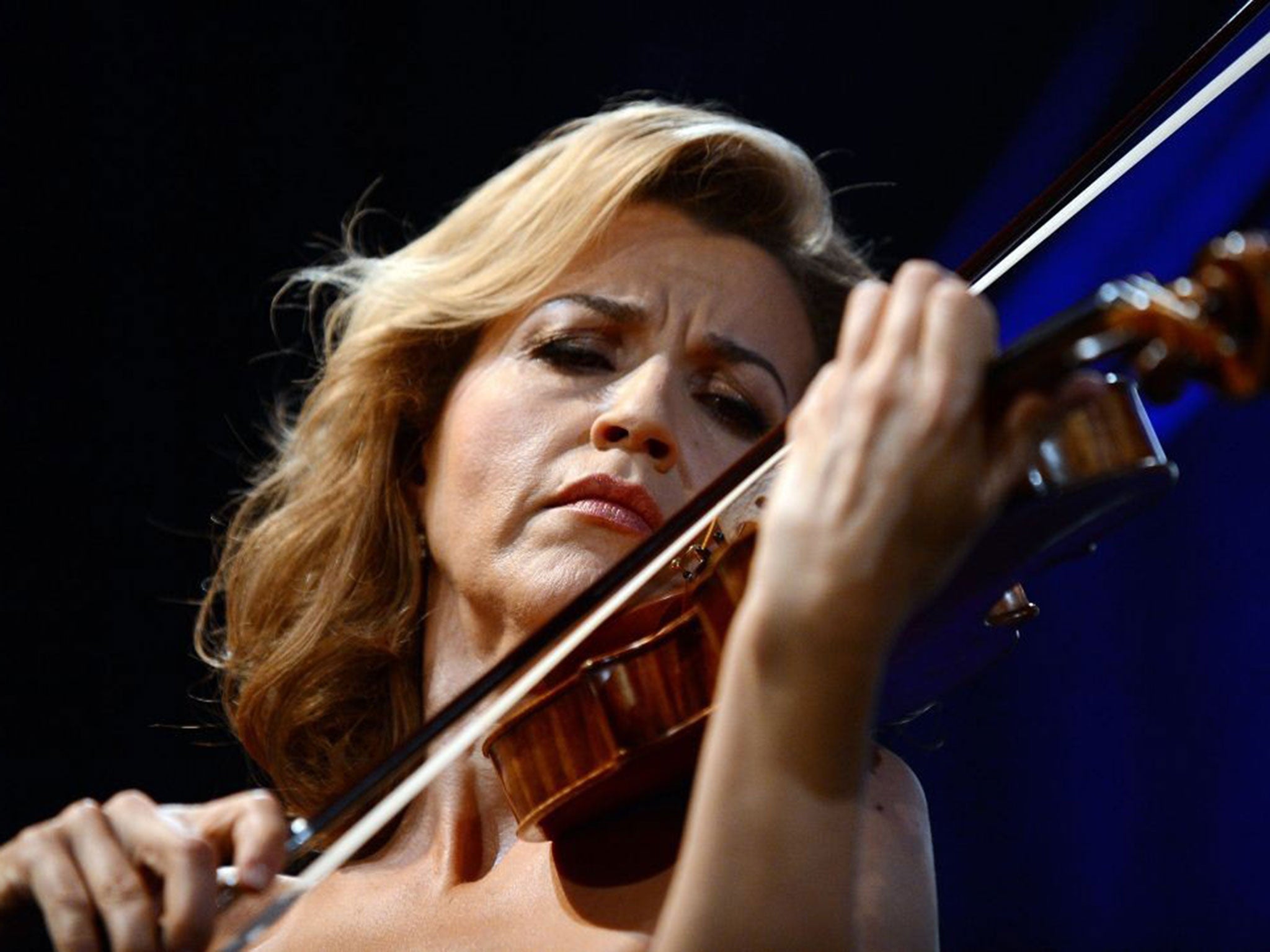 Anne-Sophie Mutter, who debuted at 13
