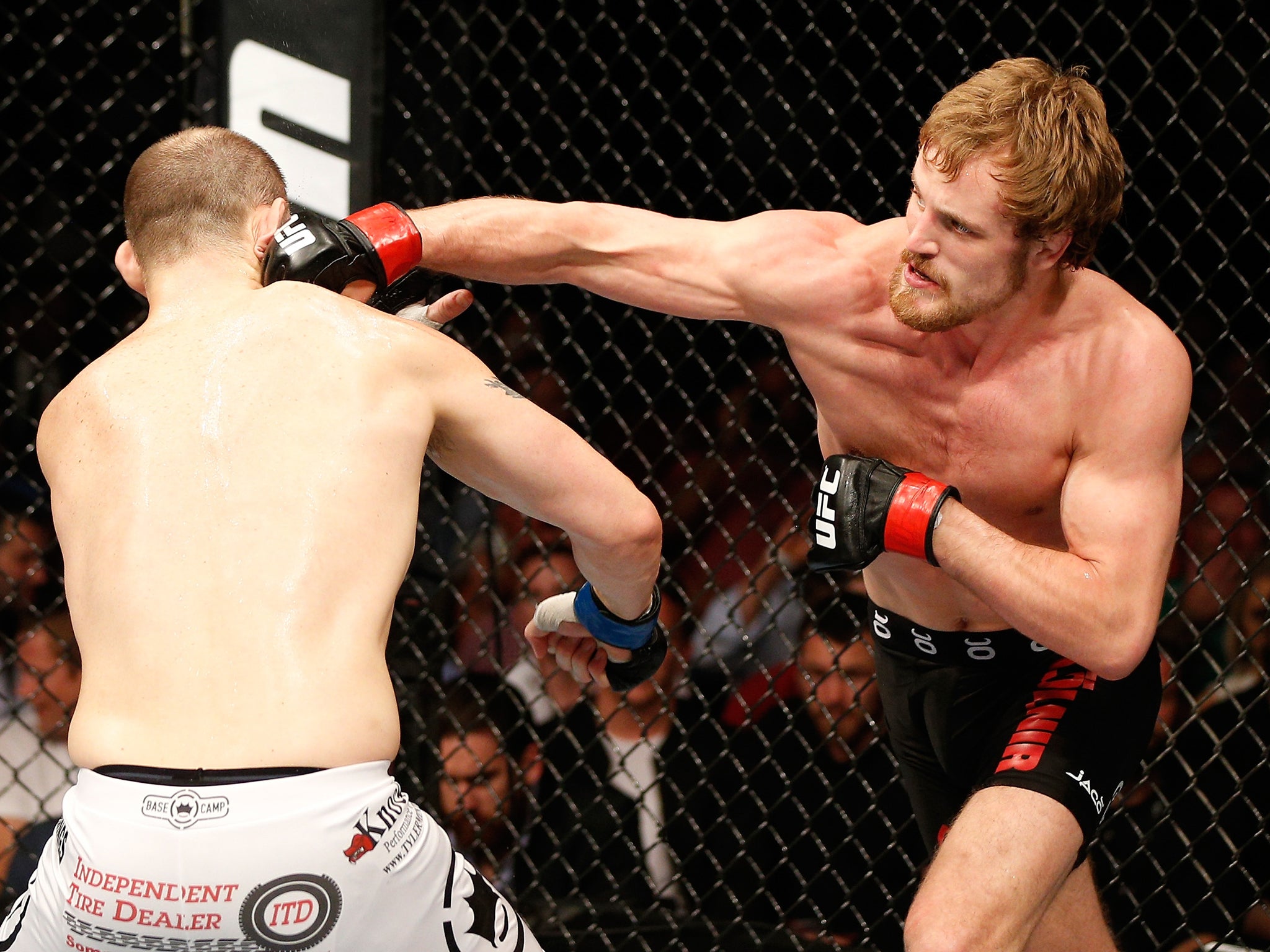 Action shot of Gunnar Nelson