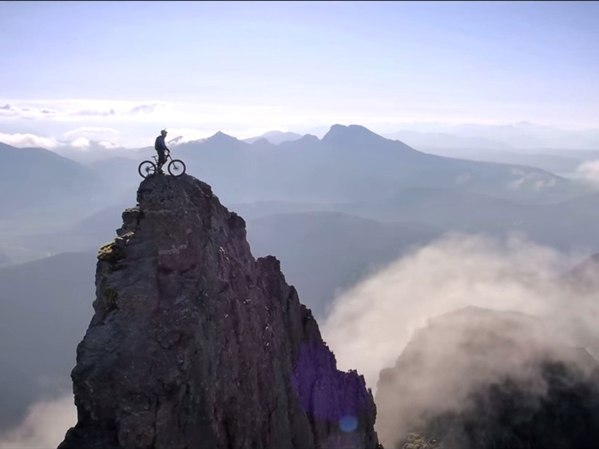 Stunt BMX cyclist Danny MacAskill took on The Cuillin Ridge in his latest film