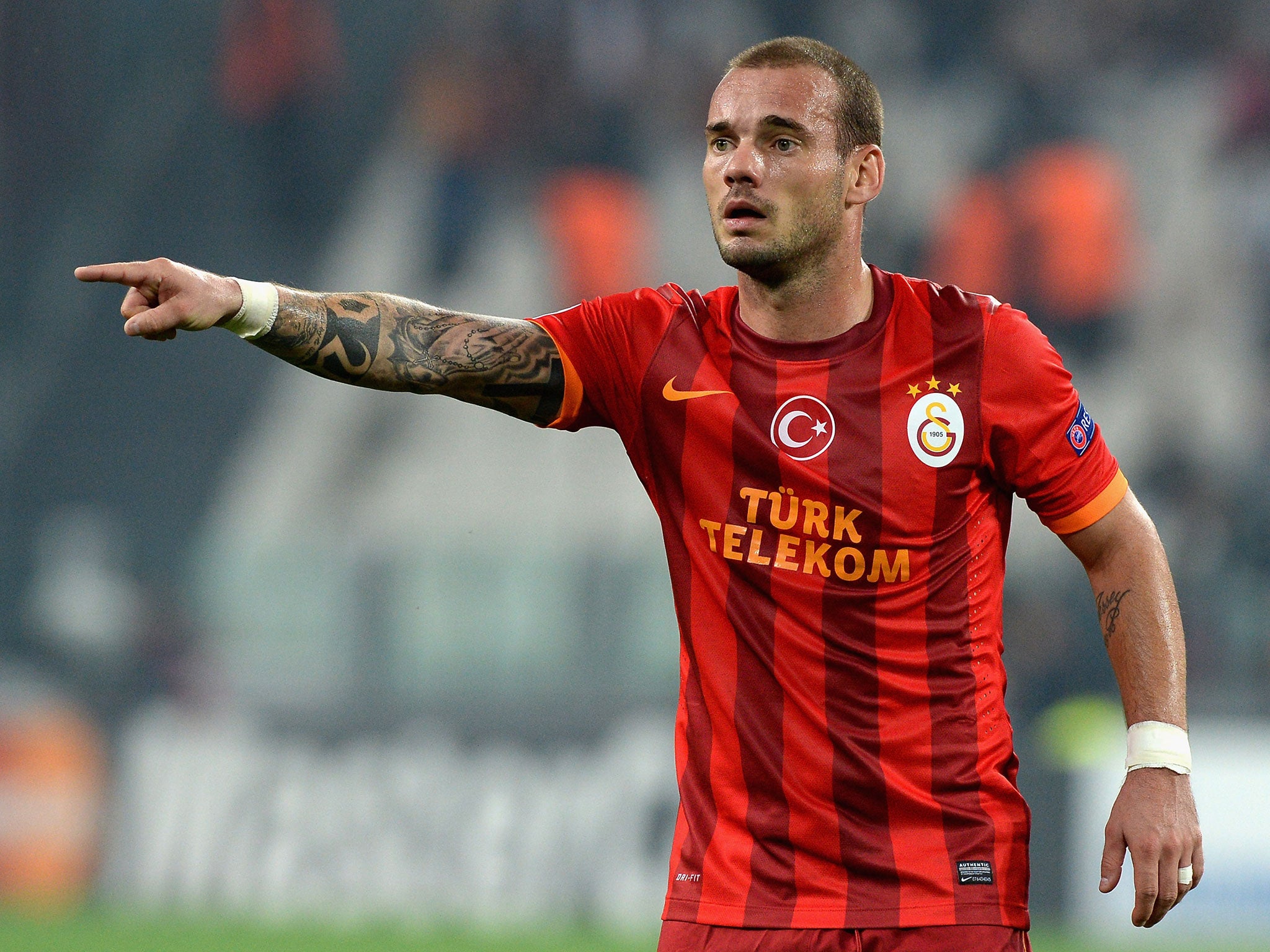Galatasaray captain Wesley Sneijder