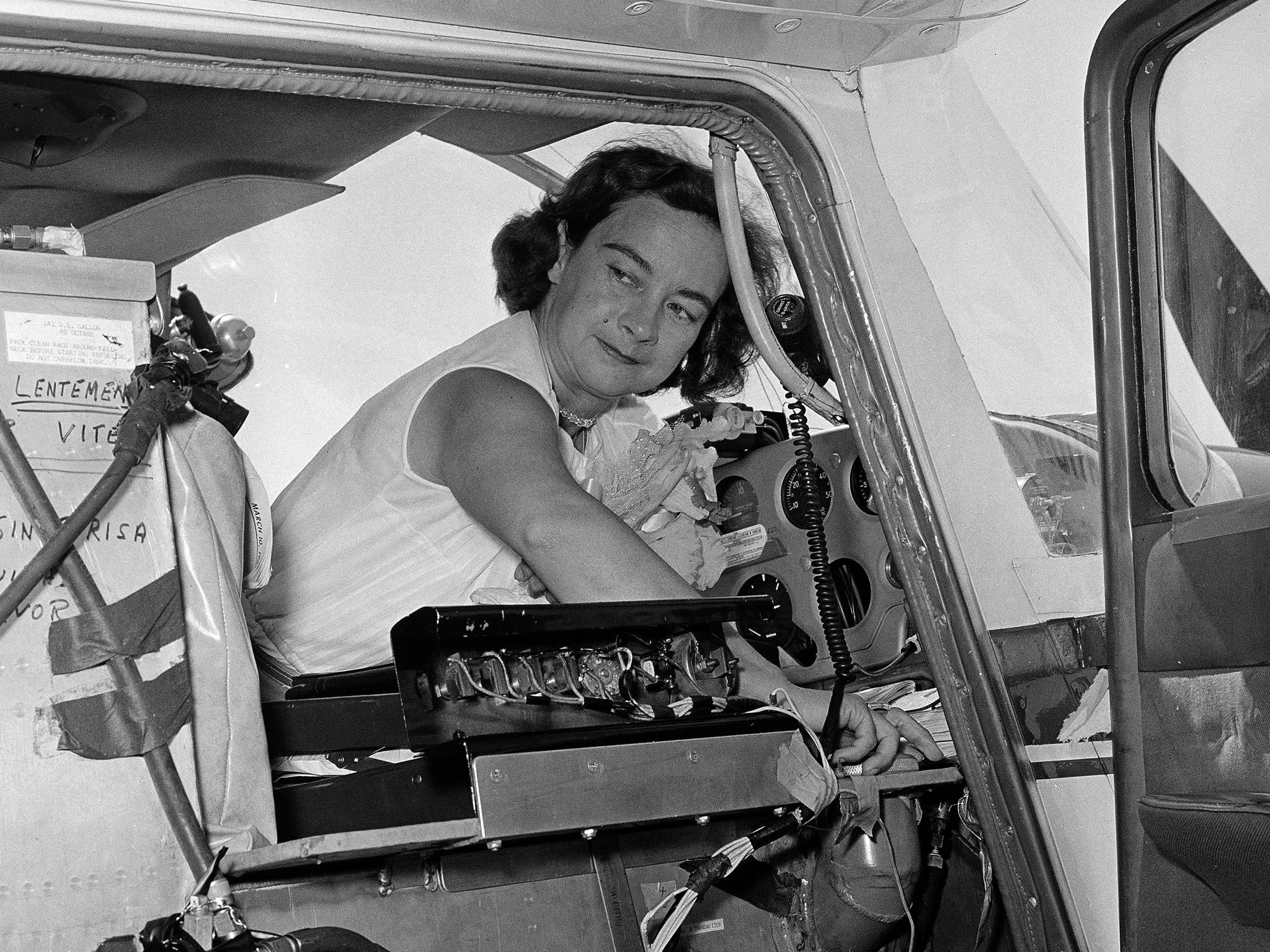 Geraldine 'Jerrie' Mock, the first female pilot to fly solo around the globe
