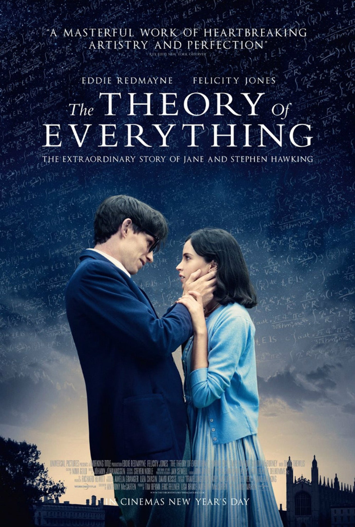 The Theory of Everything stars Eddie Redmayne and Felicity Jones