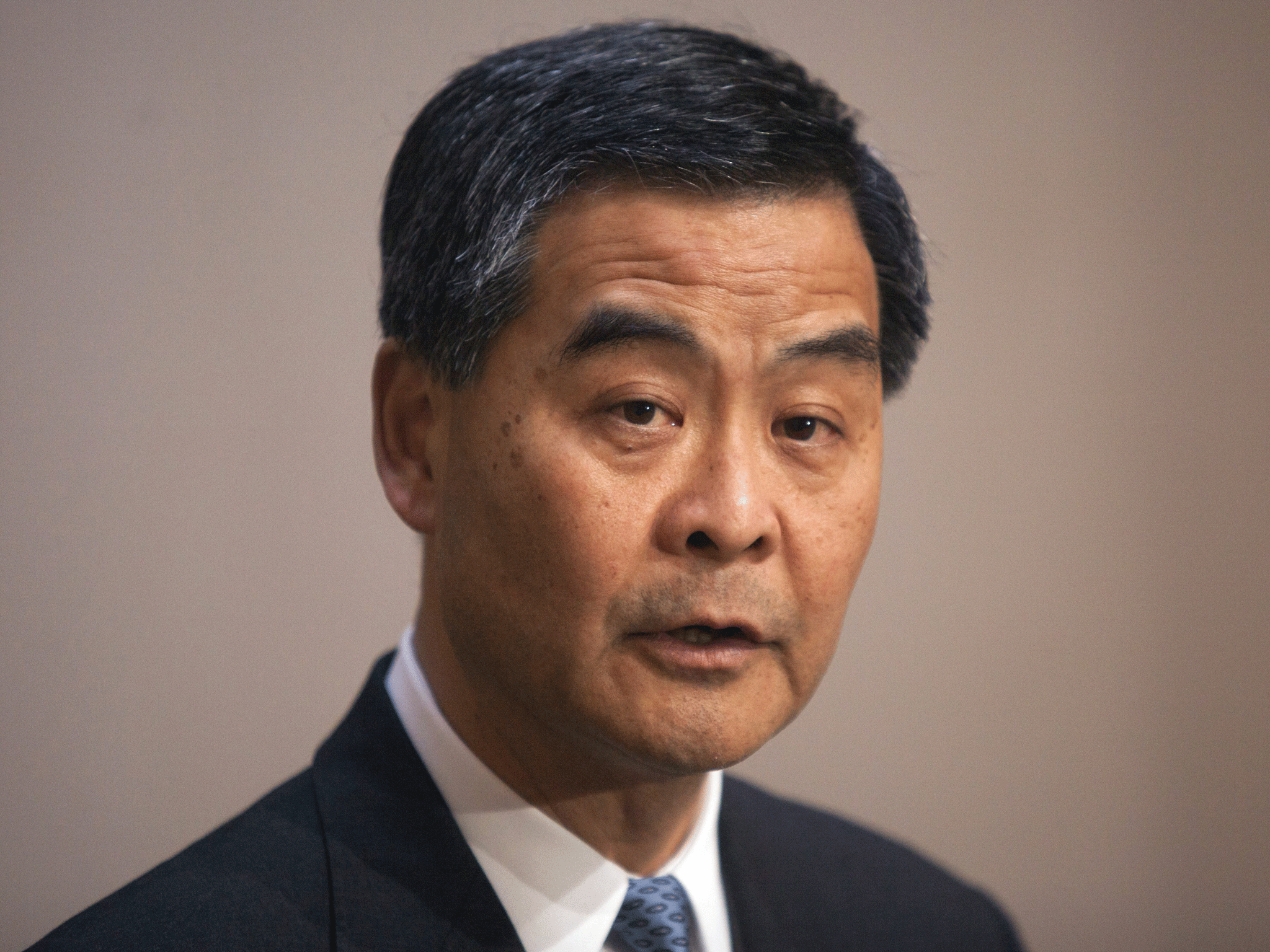 Hong Kong Chief Executive Leung Chun-ying, has told protesters he has no intention of stepping down