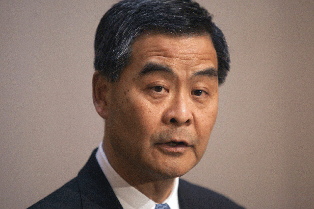 Hong Kong Chief Executive Leung Chun-ying, has told protesters he has no intention of stepping down