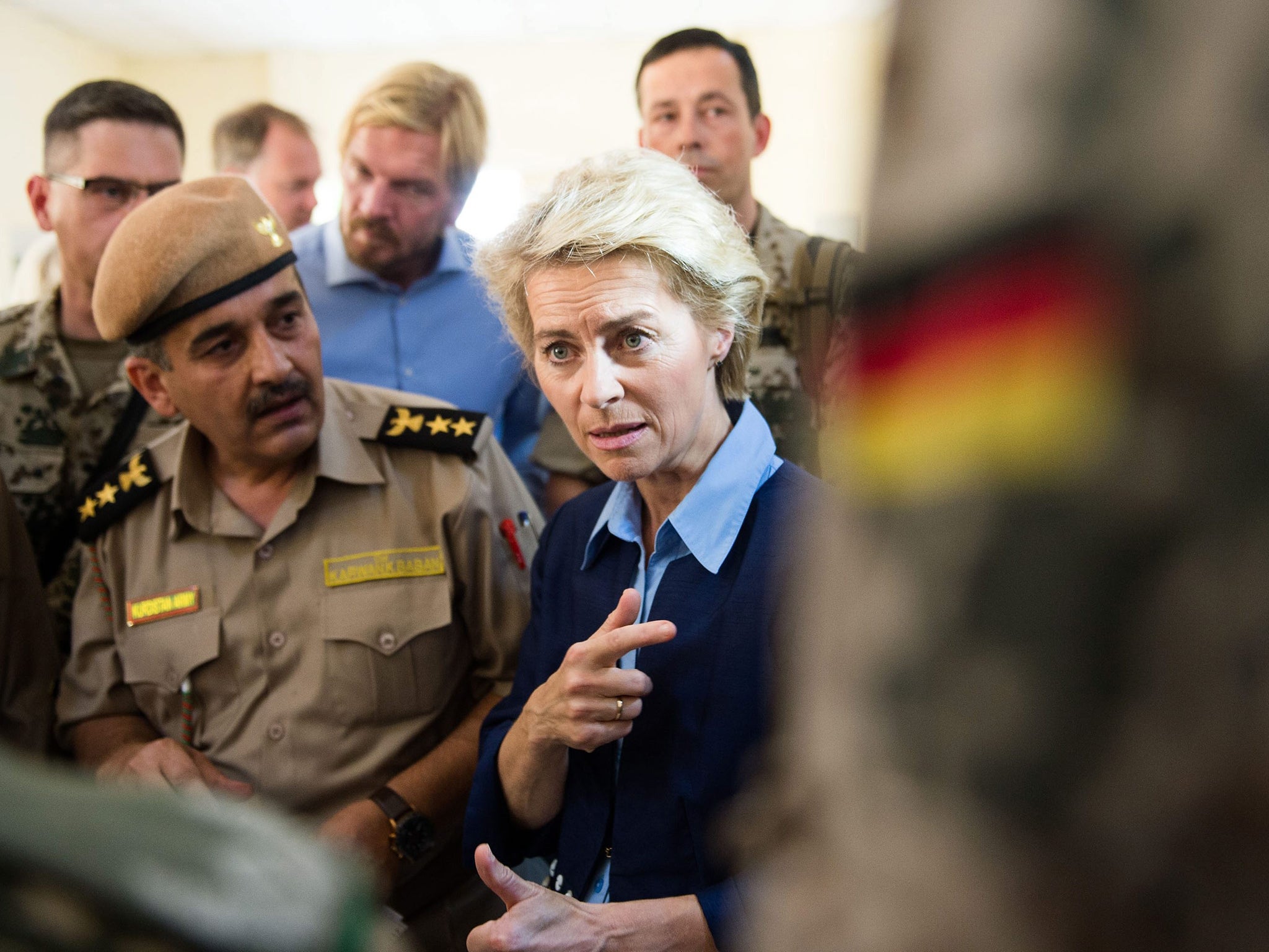 Germany’s Defence Minister Ursula von der Leyen is tipped to succeed Angela Merkel