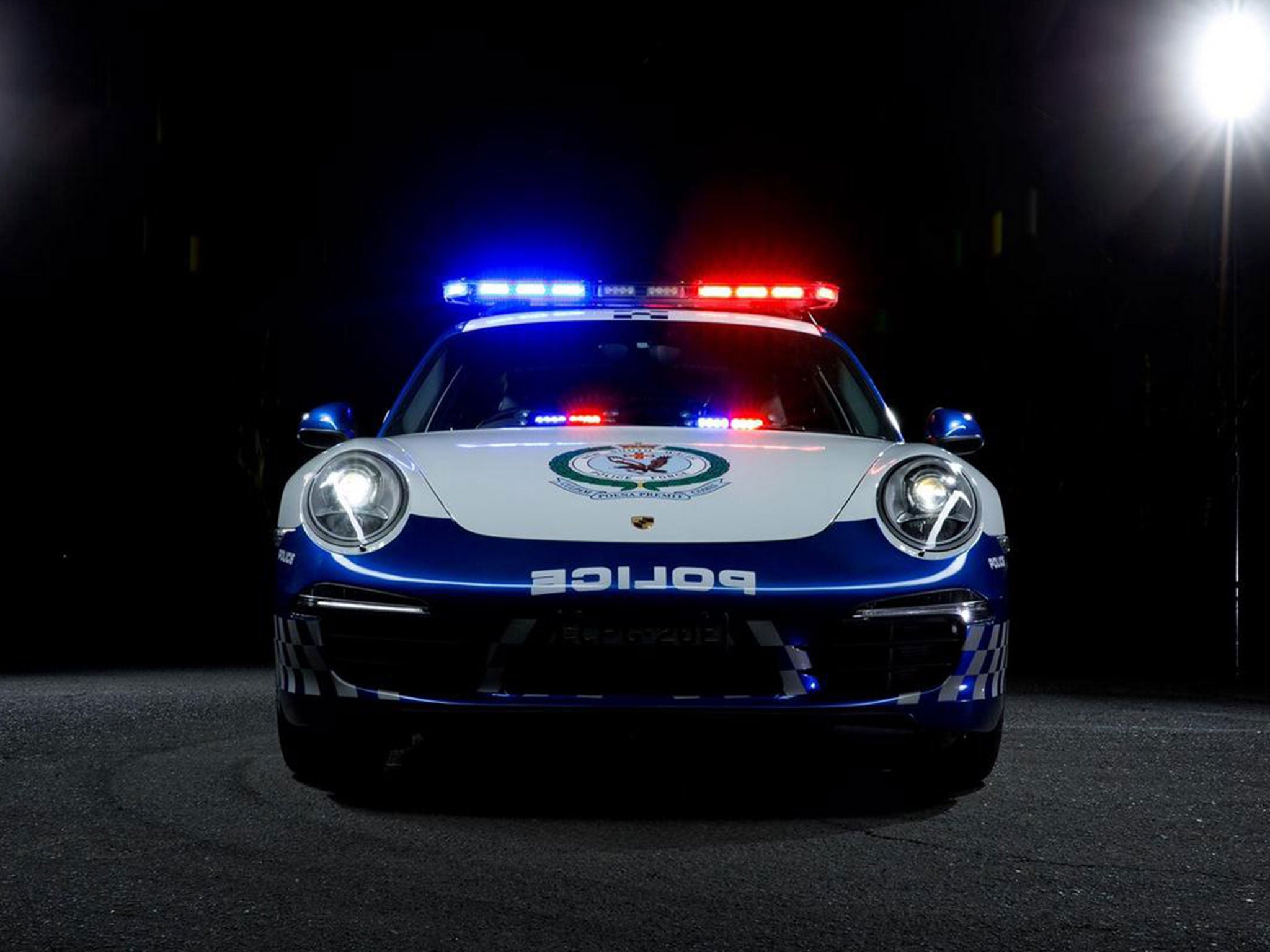 The Porsche 911 Carrera is cruising around Sydney. Picture: NSW Police