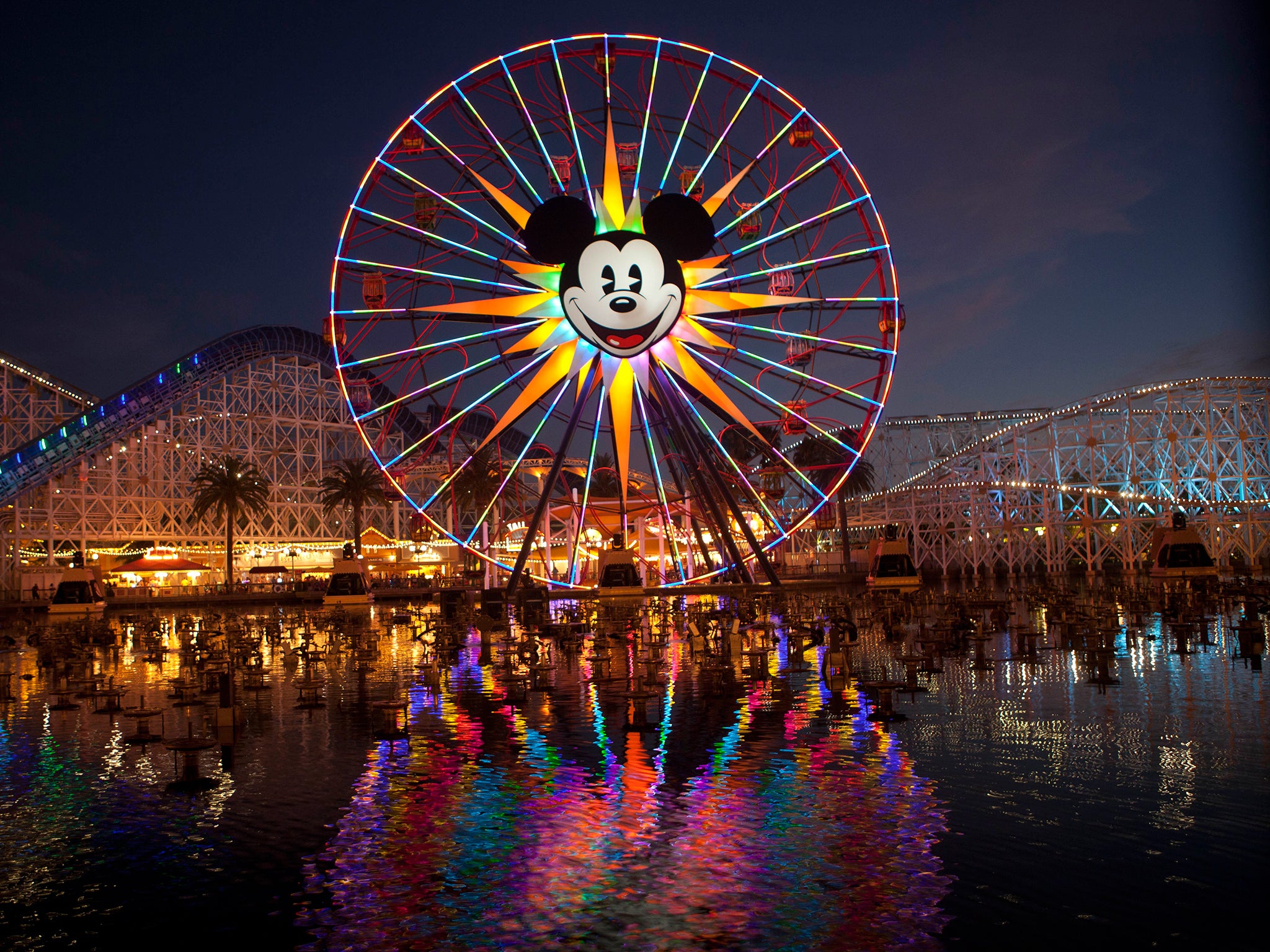 Passengers were left stranded on Mickey's Fun Wheel, at Disney California Adventure Park, after it broke down
