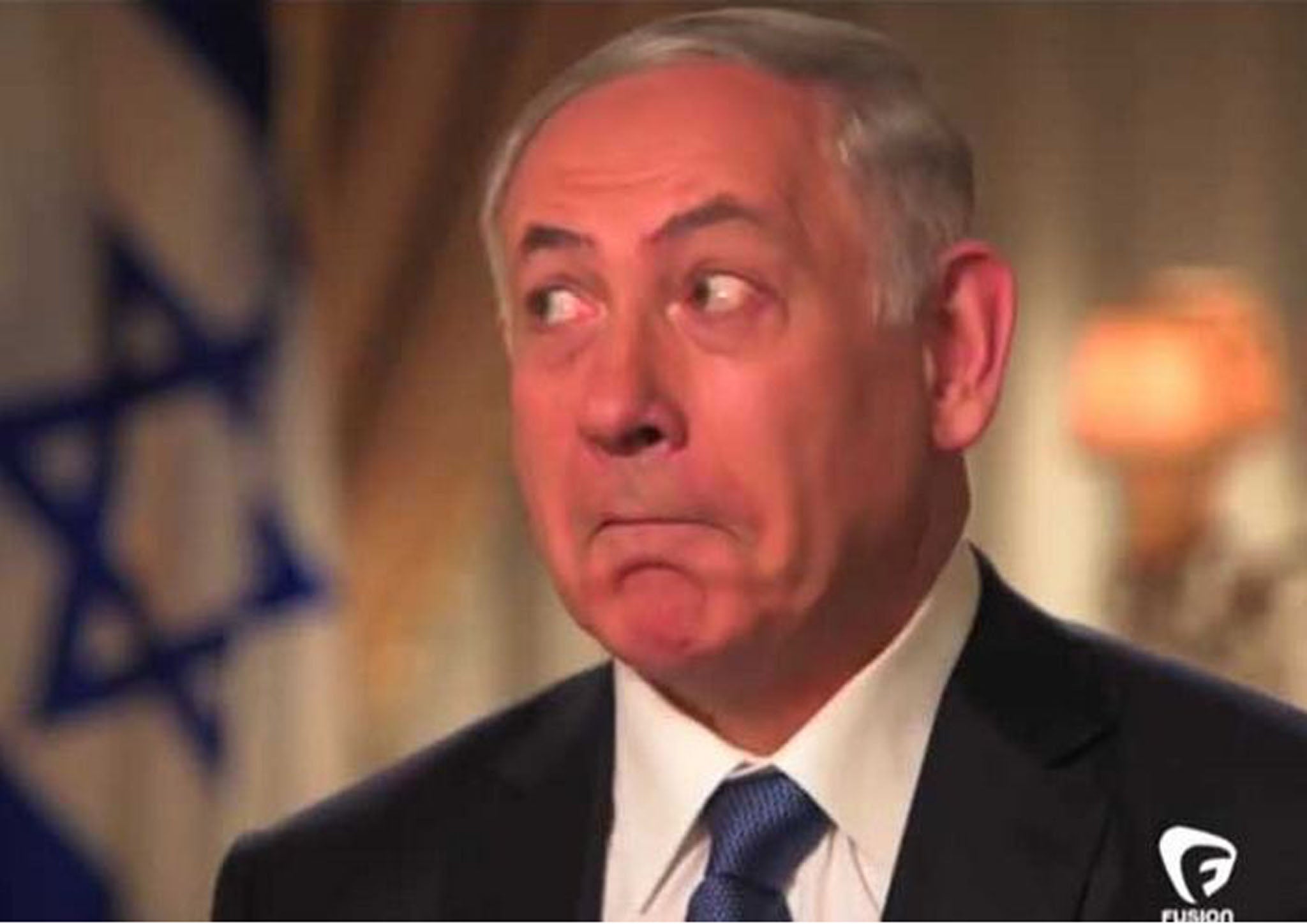Benjamin Netanyahu reacts to being compared to Beyonce by J Street protesters