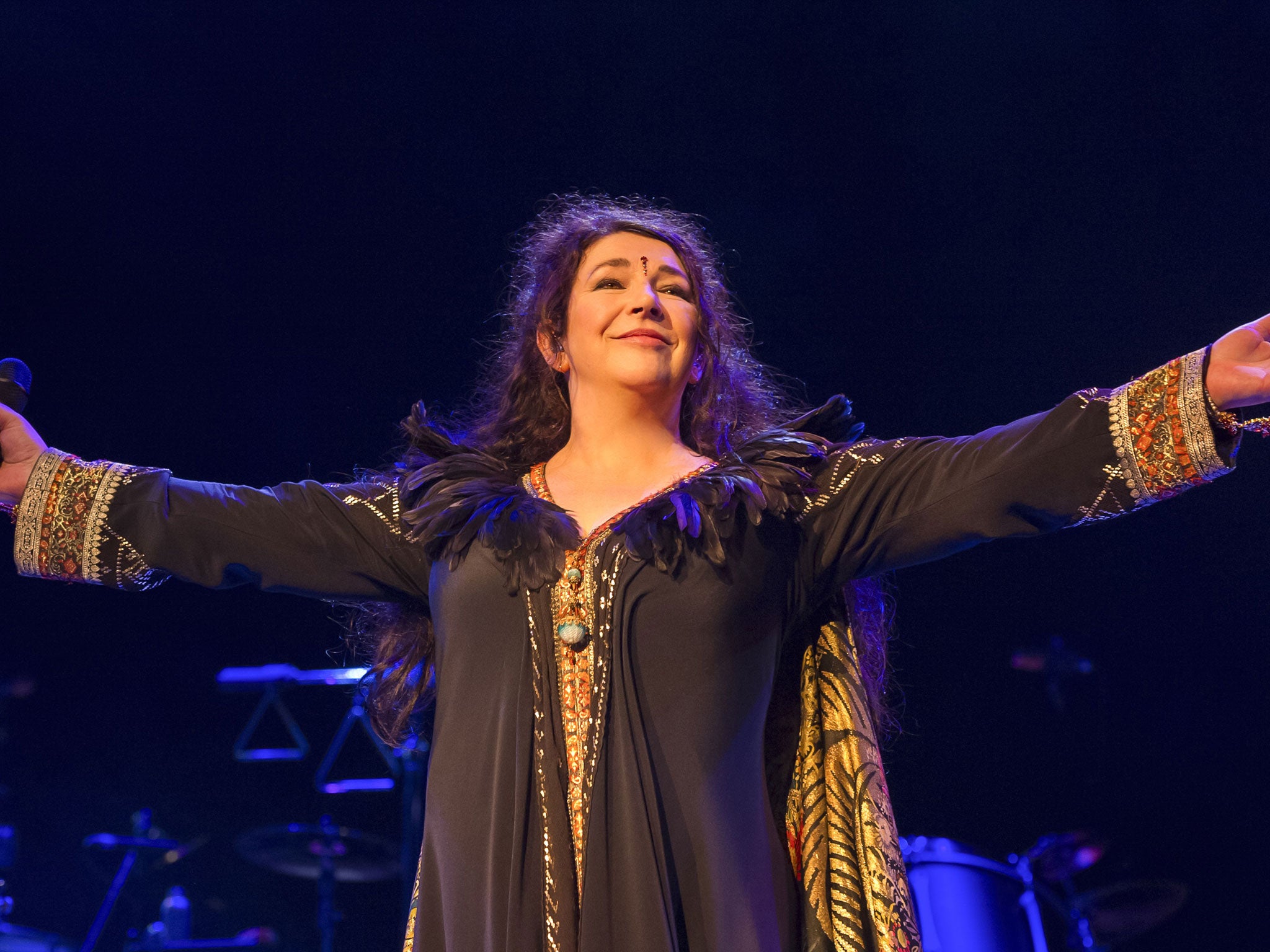 Kate Bush performs during her comeback shows 'Before the Dawn'