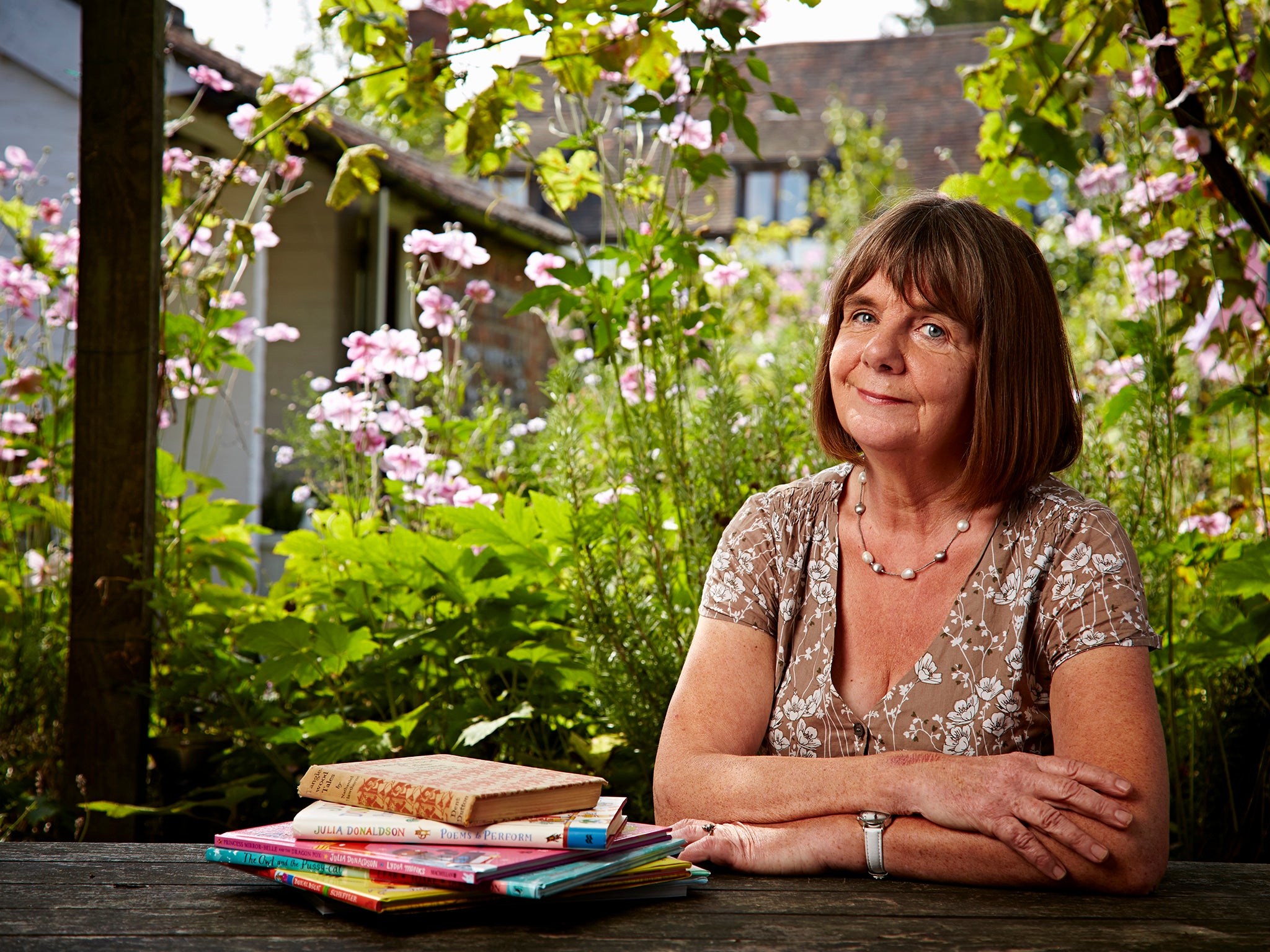 Children's Author Julia Donaldson at home in West Sussex