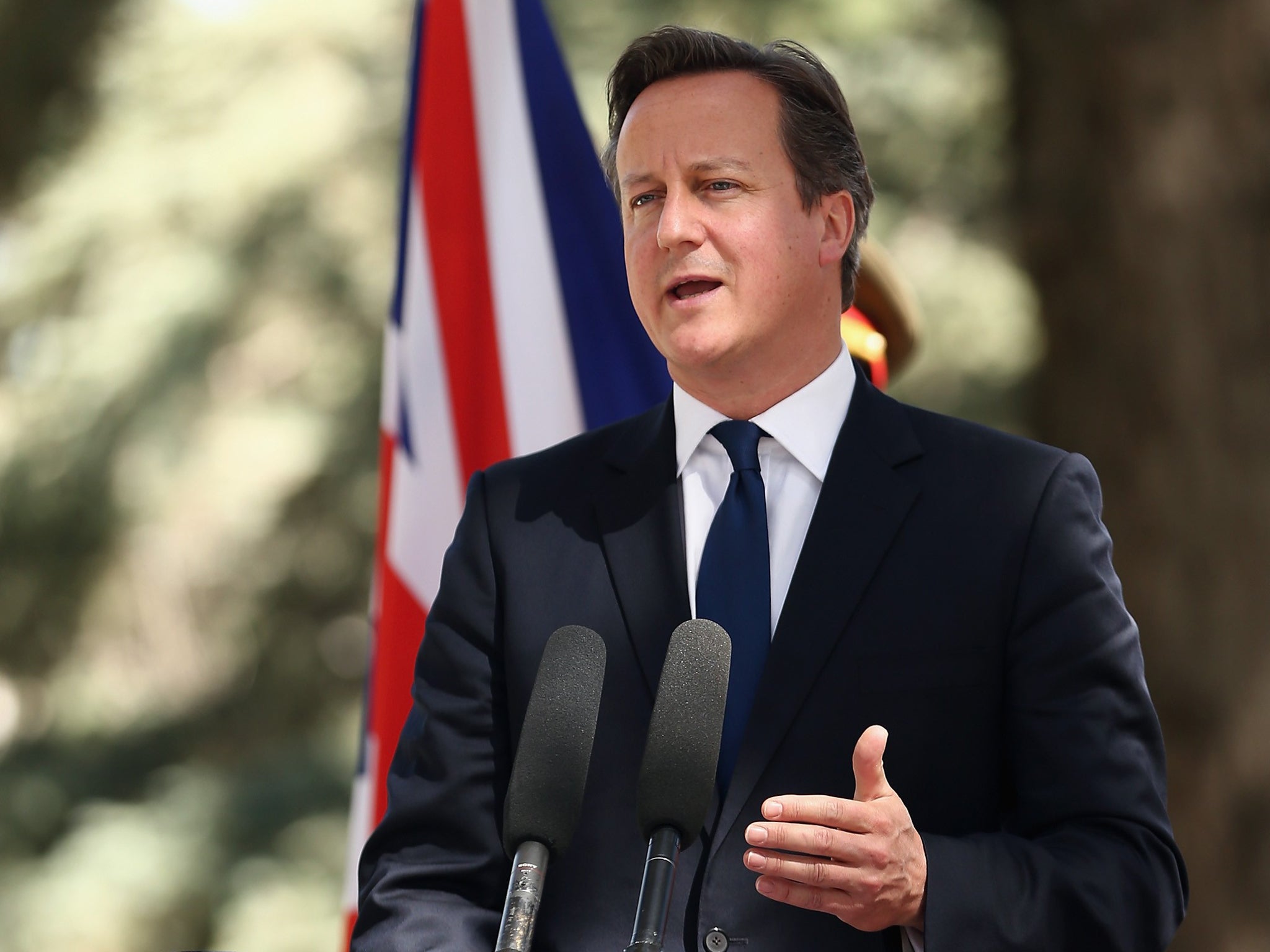 David Cameron was speaking during his visit to Afghanistan