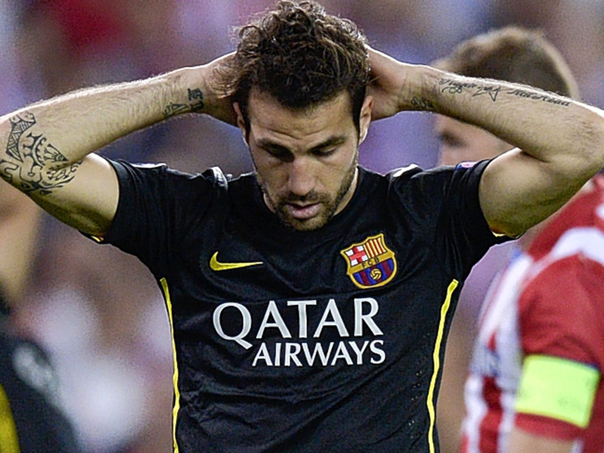 Cesc Fabregas had a miserable time during his final season with Barcelona