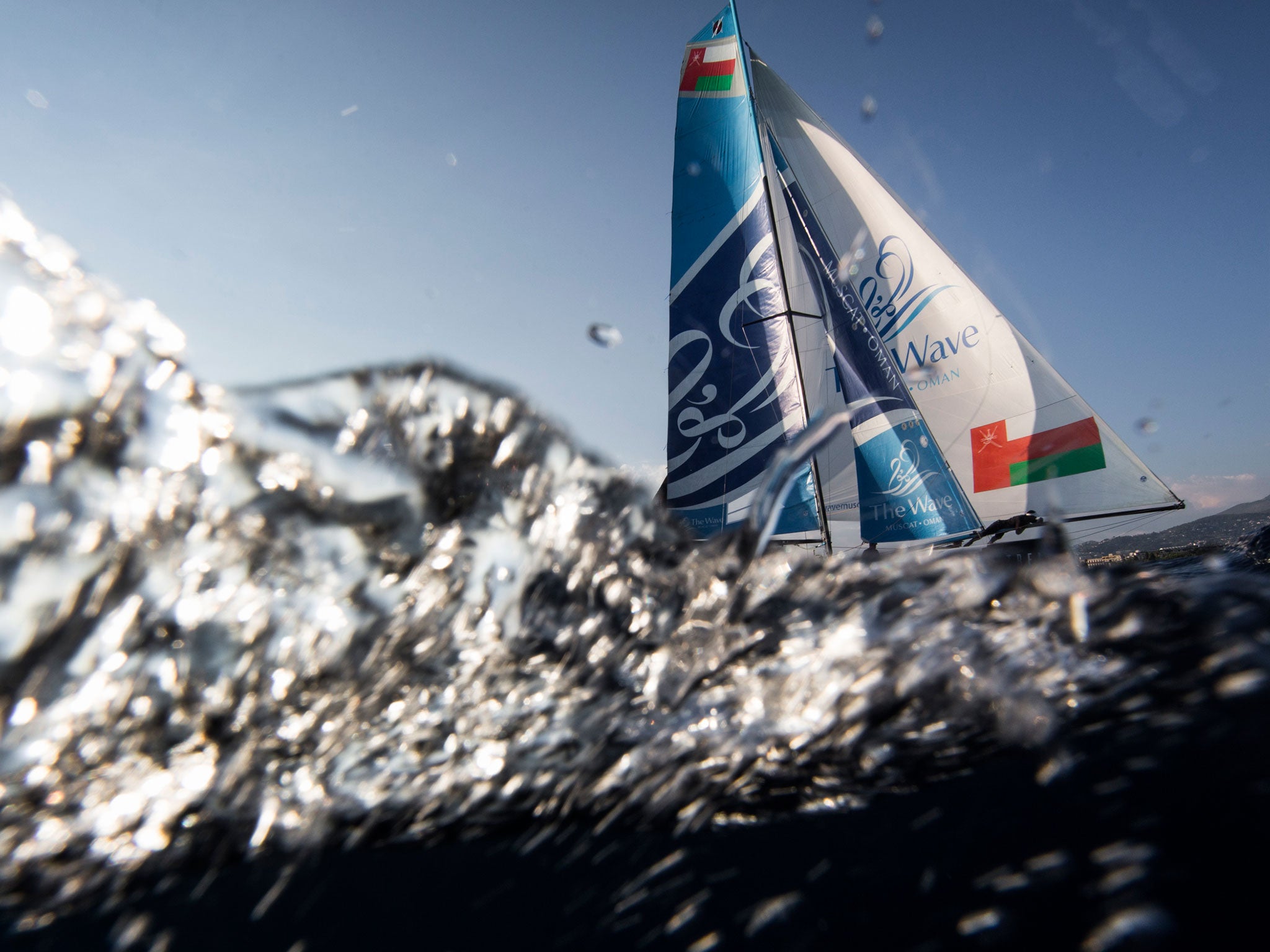 Defending Extreme Sailing Series champion Leigh McMillan and his The Wave, Muscat crew are still in touch but needing to recover strongly in the final two days of the Nice regatta.