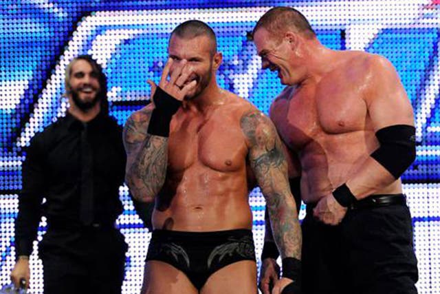 Randy Orton, Seth Rollins and Kane