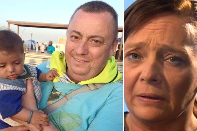 Isis released a video showing the murder of British aid worker Alan Henning. His wife Barbara, right, had been appealing for his release